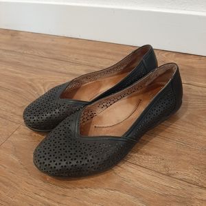 Dansko Leather Cutout Slip-on Shoes